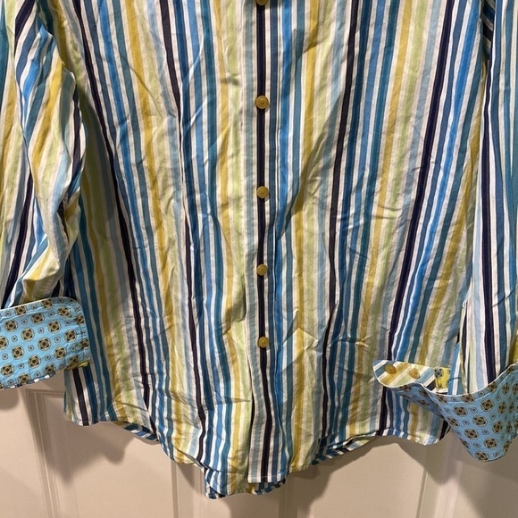 Robert Graham Striped Button Down Shirt EUC - Picture 3 of 14